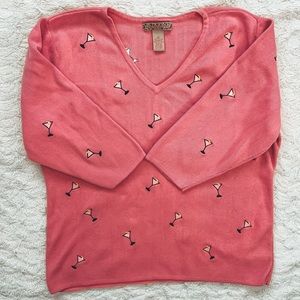 VTG Martini Mom Sweater 🍸